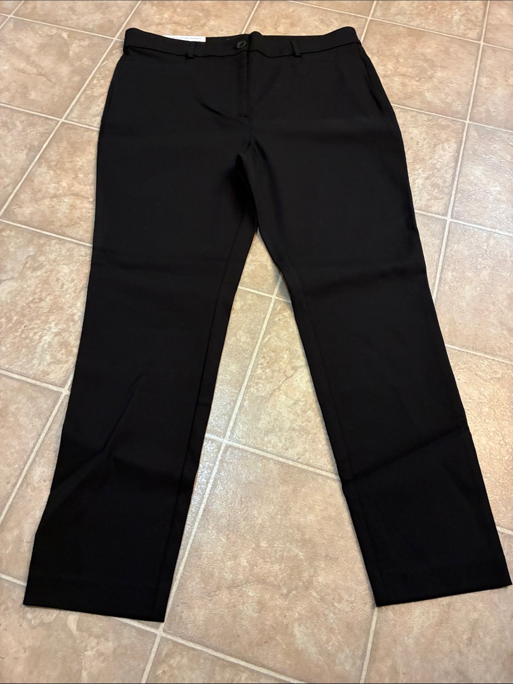 LOFT Black Women's Straight Dress Pants The Sutton Skinny